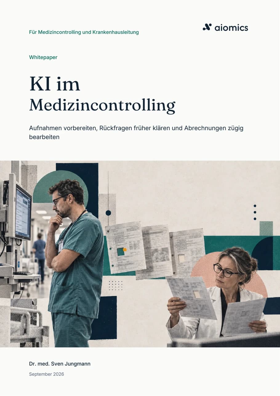 Titelseite: KI im Medizincontrolling von Dr. med. Sven Jungmann